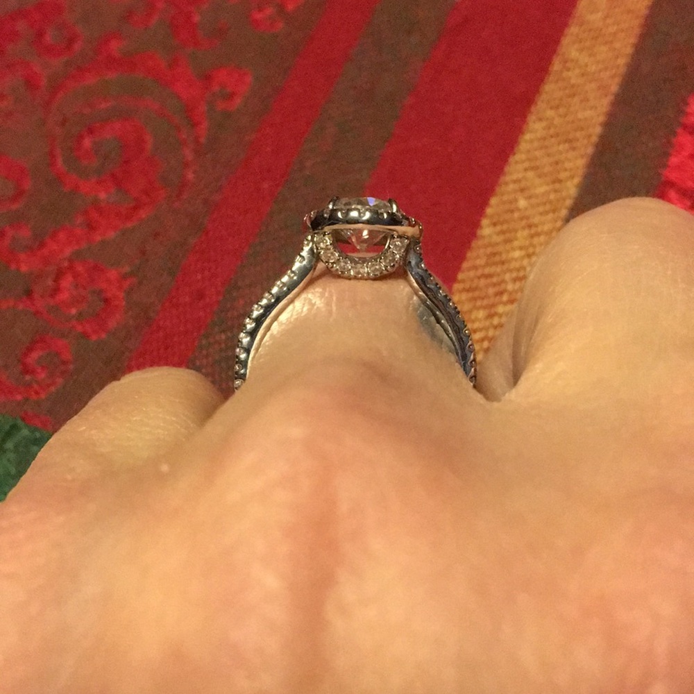 CZ Round Diamond Ring - Picture 3 of 6